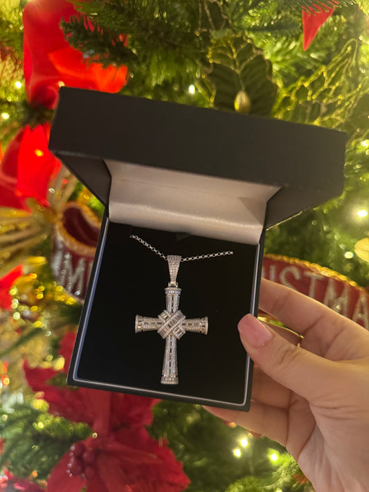 Diamond cross pendant